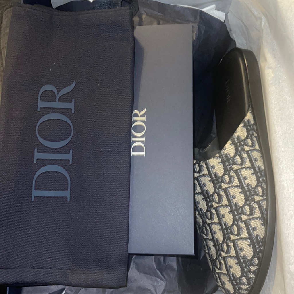 Brand New Dior Men Oblique Mules Size 41
